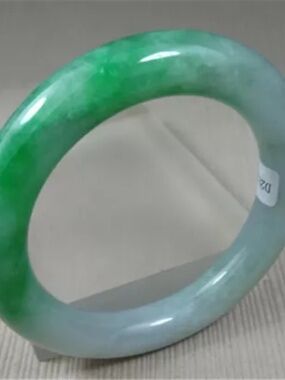 60MM Natural Green Jadeite Jade Bracelet Jade Bracelet Bangle